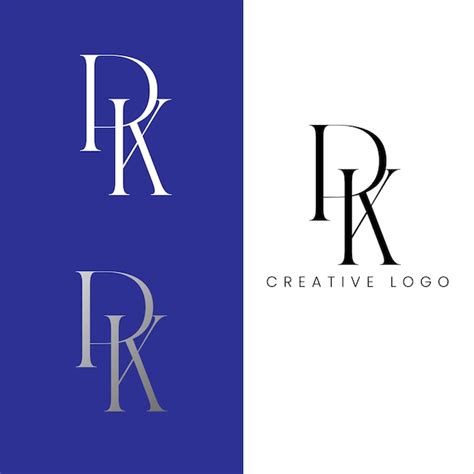 Premium Vector Rk Initial Letter Logo Design