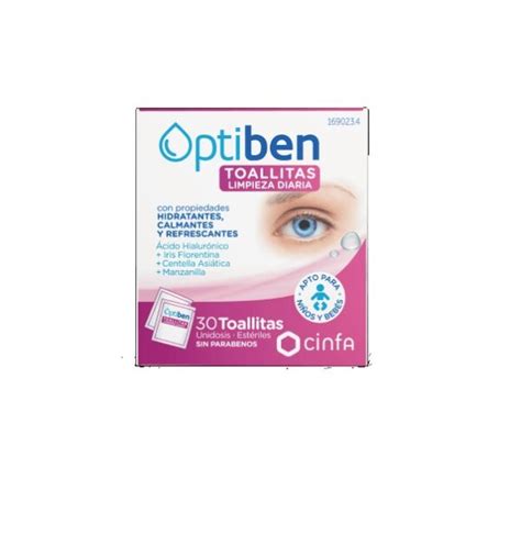 Comprar Optiben Toallita Con Locion Limpiadora Higiene Toallitas Online