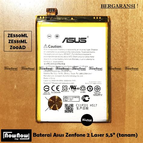 Jual Baterai Asus Zenfone Inch Ze Ml Ze Ml Z D Z Ad