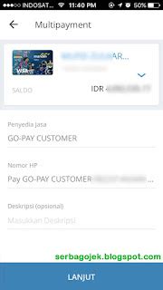 Cara Mengisi Go Pay Gojek Top Up Saldo Gopay