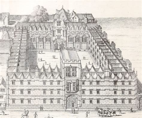 University College Oxford Engraving By Pieter Van Der Aa After David