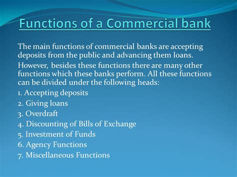 😝 Discuss The Function Of Commercial Bank Commercial Banks Examples