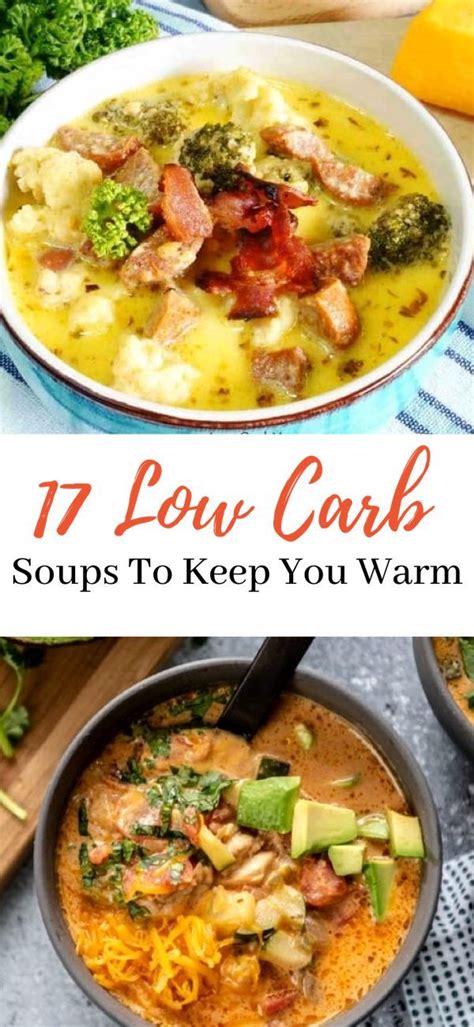 17 Low Carb Soups That Ll Keep You Warm And Cozy Low Carb Soup Pumpkin Soup Healthy Soup Recipes