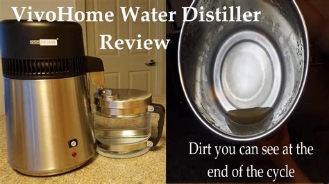 Vivohome L Brushed Stainless Steel Water Distiller Countertop