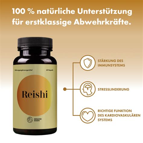 Reishi Premium Pilz Extrakt Kapseln Hochdosiert