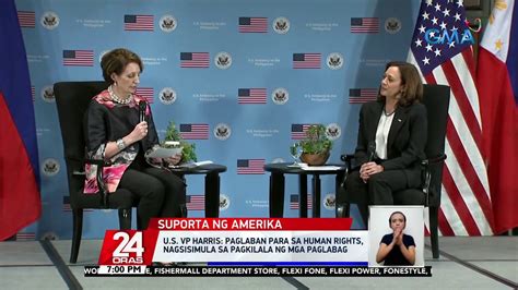 US Vice Pres Kamala Harris Humarap Sa Grupo Ng Mga Kababaihan At