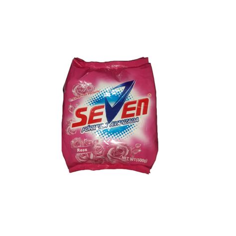 Detergente En Polvo Fragancia Rosa Seven 500 G 1 10 Lb