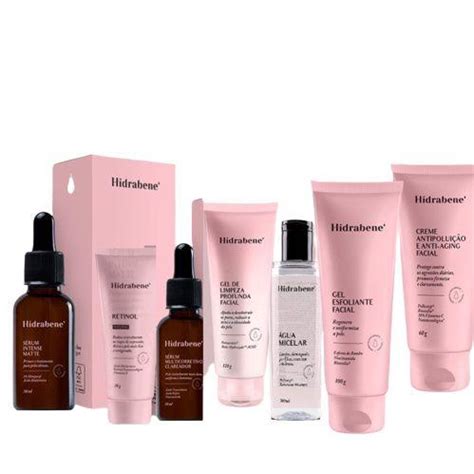 KIT SKIN CARE COMPLETO 7 Itens HIDRABENE SERUM CLAREADOR INTENSE