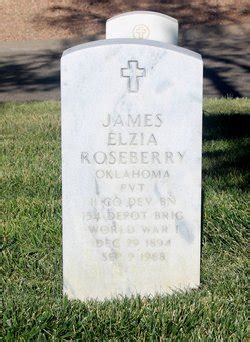 James Elzia Roseberry Memorial Find A Grave