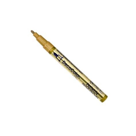 Marvy Uchida DecoColor 240 Fine Tip Metallic Paint Marker Gold Colour