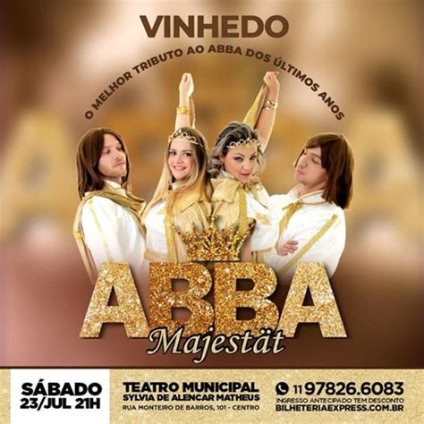 Show de tributo ao Abba neste sábado 23 no Teatro Municipal de