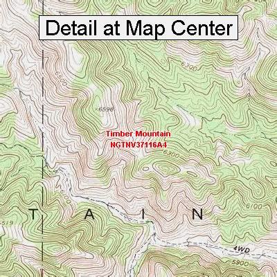 Amazon USGS Topographic Quadrangle Map Timber Mountain Nevada