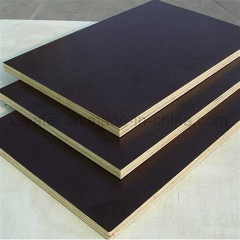 One Time Hot Press Wbp Glue Black Formwork Plywood With Poplar Core