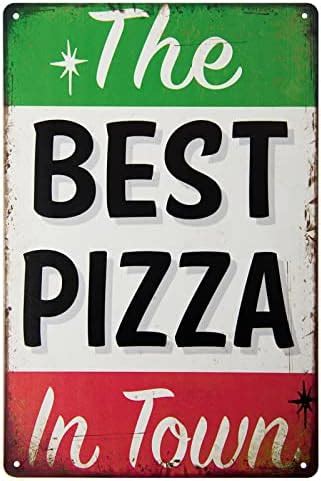 Amazon Types Of Pizzas Retro Sign Old Fashioned Kitchen Bar Metal