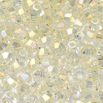 Wholesale Full Rainbow Plated Transparent Electroplate Glass Beads