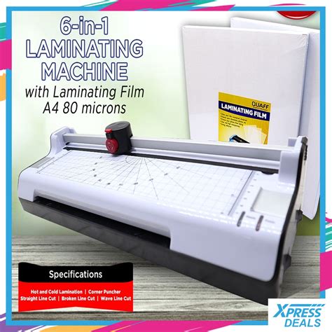 In Hot Cold A Laminator Machine W Rotary Trimmer Puncher Laminating Machine XPD Shopee