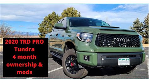 2020 Trd Pro Tundra Ownership And Mods Youtube