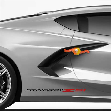 Pair Chevrolet Corvette C Stingray Z Edition Racing Rear Fender Side