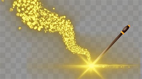 Magical Wand Hd Transparent Magic Wand Yellow Wave Light Effect Magic