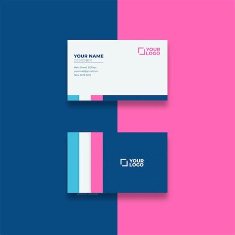 Premium Vector | Dot business card template