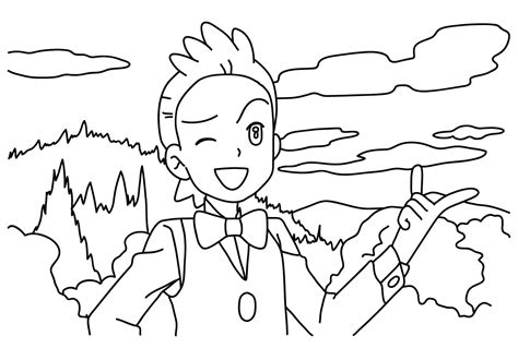 Coloring Page Cilan Pokemon Free Printable Coloring Pages