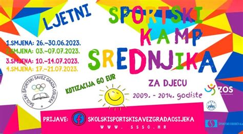 Poziv Za Upis Polaznika U Program Ljetni Sportski Kamp Srednjika