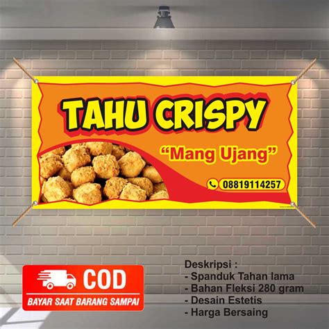 Spanduk Banner Tahu Chrispy Ukuran X M Lazada Indonesia