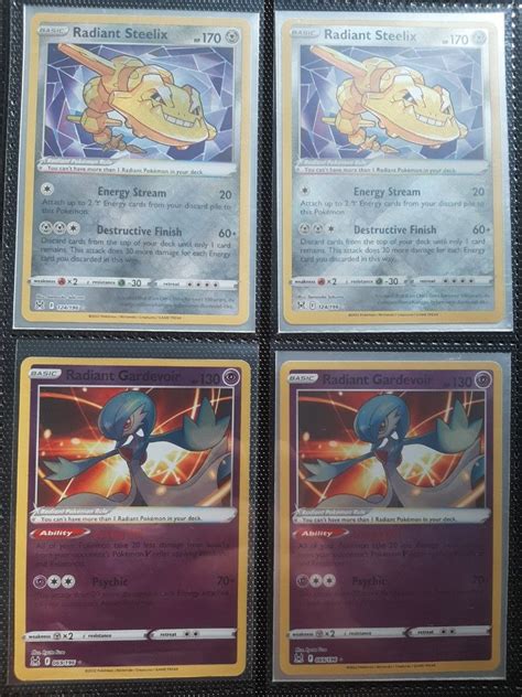 Radiant Steelix Radiant Gardevoir Lost Origin Pokemon Cards Hobbies