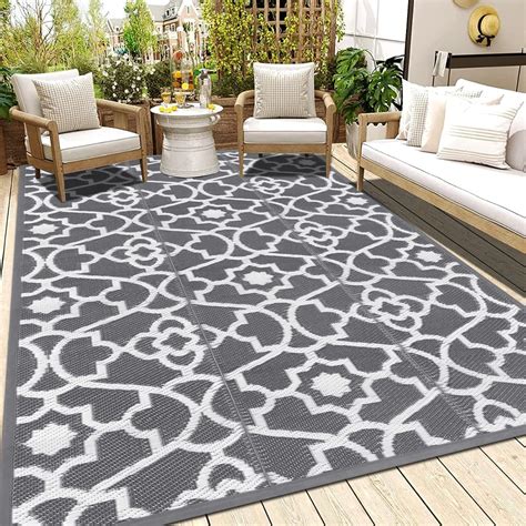 Enyhom Outdoor Rug Waterproof 180x270cm Large Reversible Rv Camping