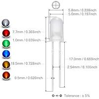 Amazon Chanzon Pcs Colors X Pcs Mm Led Diode Lights