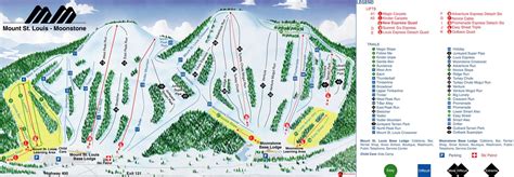 Mount St Louis Moonstone Trail Map • Piste Map • Panoramic Mountain Map