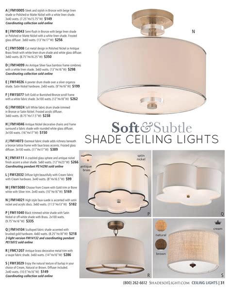 Springfield Drum Shade Semi Flush Ceiling Light Shelly Lighting