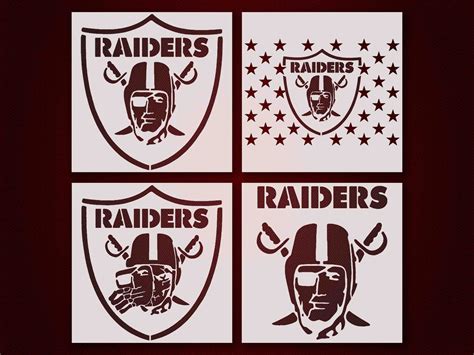 Raiders stencil Reusable&Durable Mylar 10 mil | Etsy