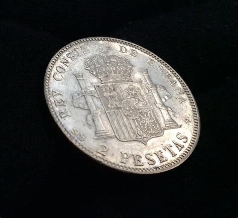 2 PESETAS PLATA 1905 ALFONSO XIII 13 50