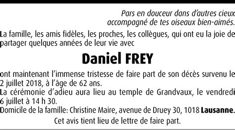 Daniel Frey Hommages