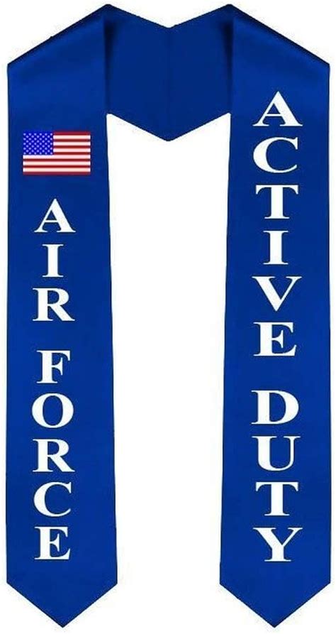 Air Force Graduation Sash Stole Active Duty 72 Inches