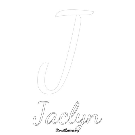 Jaclyn Free Printable Name Stencils With 6 Unique Typography Styles And