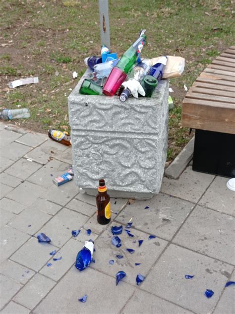 Создать мем "мусорные баки на улице, мусор в парке, мусор на улице ...