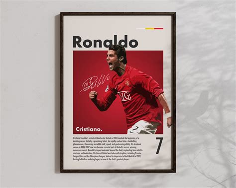 Set Of 4 Cristiano Ronaldo Posters Real Madrid Wall Art Cool Cr7 Prints