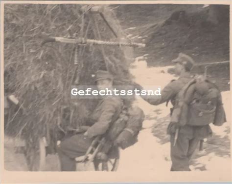 Foto Wk Gebirgsj Ger In Sterreich M G Am Seil G Eur