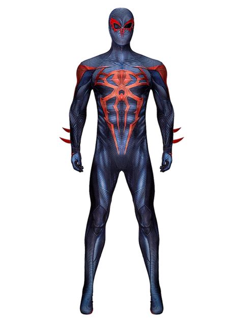 Comics Spider-Man 2099V2 Miguel O'Hara Battle Suit Halloween Cosplay Costume Set - Magic Wardrobes