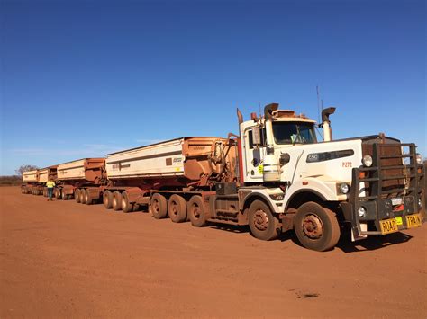 175 Tonne 193 US Ton Roadtrain Hauling Iron Ore In The Australian