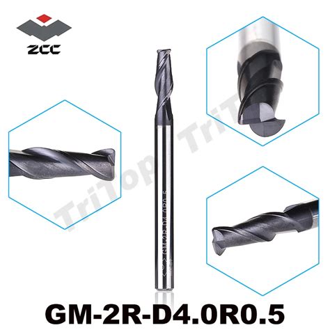 Pcs Lot Zcc Ct Gm R D R Cemented Carbide Flute R End Mills