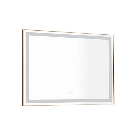 Forclover In W X In H Rectangular Aluminum Framed Anti Fog