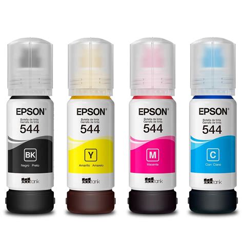 Kit Refil Tintas Epson T544 04 Cores L1110 L3110 L3150 Francavirtual Informática