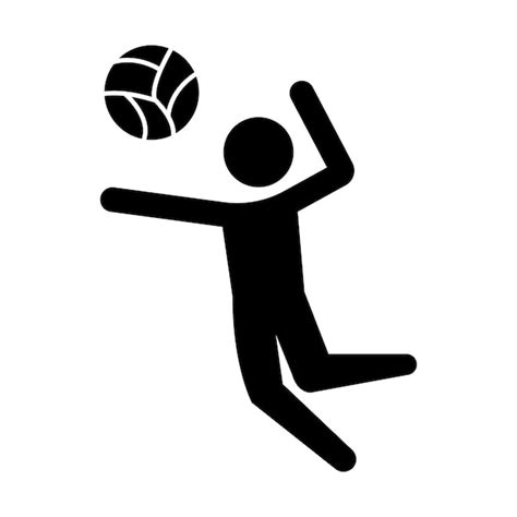 Premium Vector Volley Icon Illustration Vector