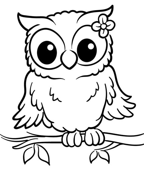 Lovely Owl F Rbung Seite Kostenlose Druckbare Malvorlagen F R Kinder