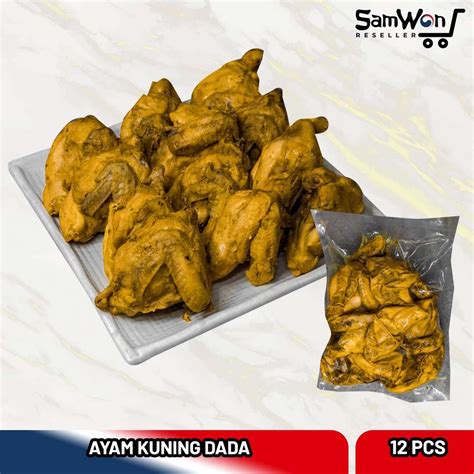 Jual Dada Ayam Ungkep Bumbu Kuning Isi 12 Potong Siap Goreng Vacum