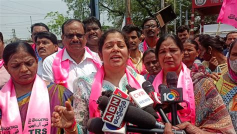 Trs Leaders Across Telangana Protest Against Fuel Price Hike