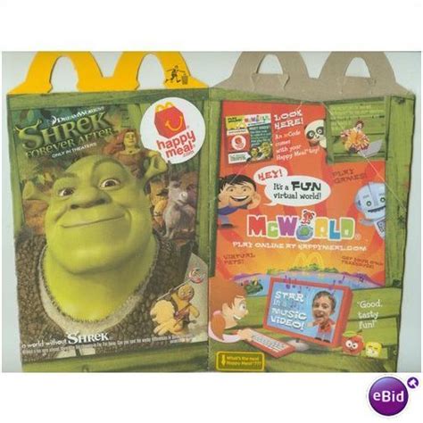 2010 McDonalds Shrek Forever After Happy Meal Box On EBid United